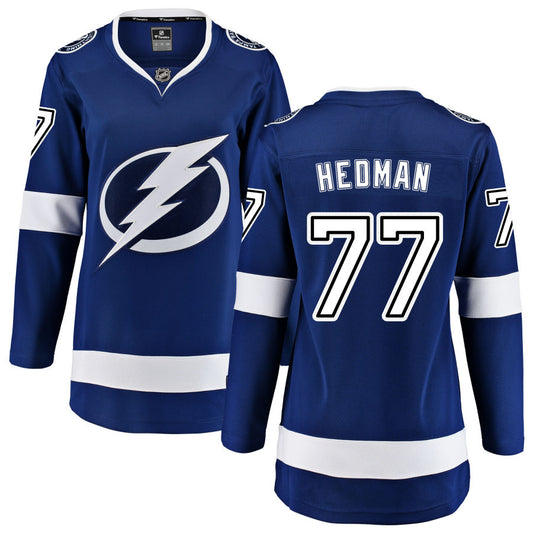 Victor Hedman Tampa Bay Lightning Fanatics Branded Women's Home Breakaway Jersey - Blue