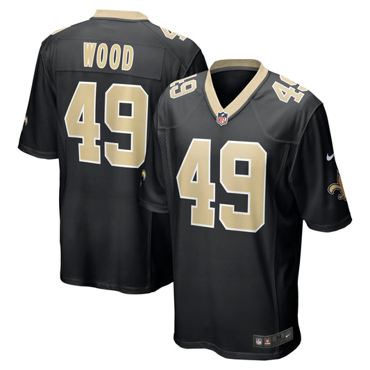 Zach Wood New Orleans Saints Nike Game Jersey - Black