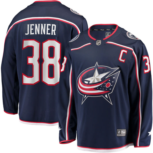 Boone Jenner Columbus Blue Jackets Home Breakaway Player Jersey - Navy