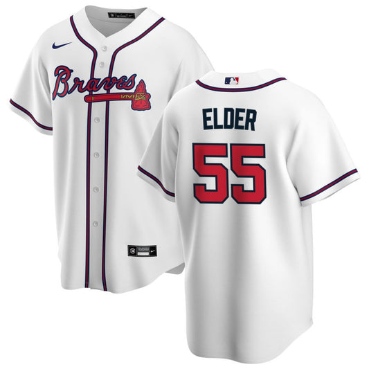 Bryce Elder Atlanta Braves Nike Home Replica Jersey - White