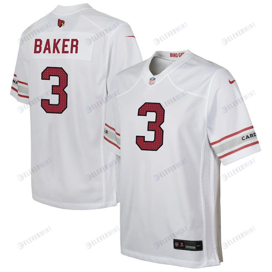 Budda Baker 3 Arizona Cardinals YOUTH Game Jersey - White