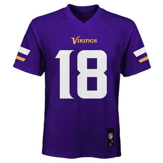 Boys' Grade School Justin Jefferson Nike Vikings Team Game Jersey - Purple