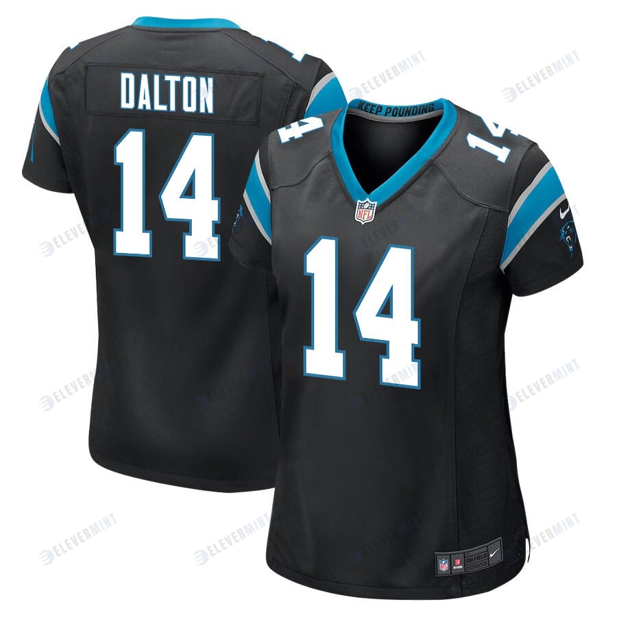 Andy Dalton 14 Carolina Panthers Women Game Jersey - Black