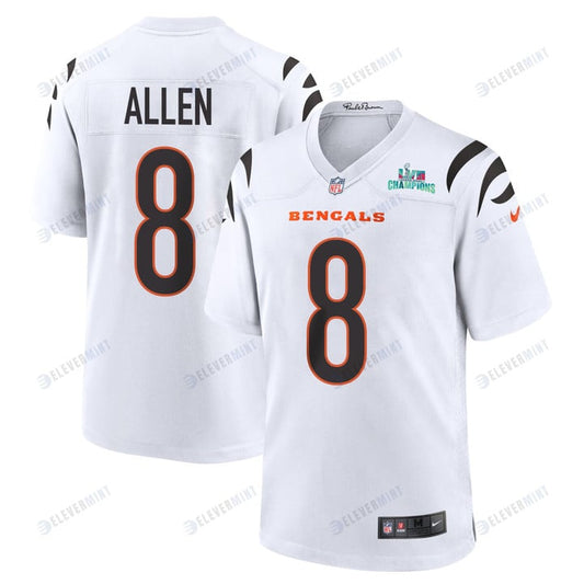 Brandon Allen 8 Cincinnati Bengals Super Bowl LVII Champions Men Game Jersey - White