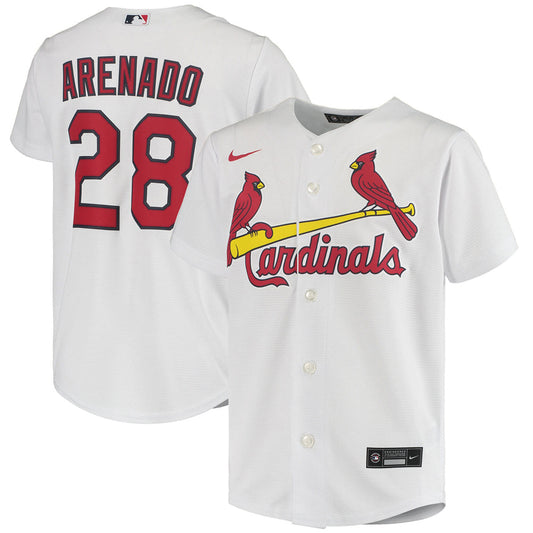 Youth St. Louis Cardinals Nolan Arenado Home Player Jersey - White