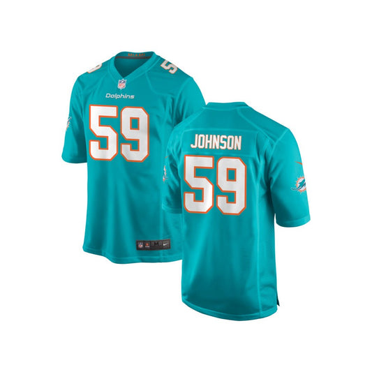 Alexander Johnson Miami Dolphins Nike Youth Game Jersey - Aqua