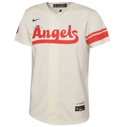 Youth  Nike Angels 2022 City Connect Replica Jersey - Off White