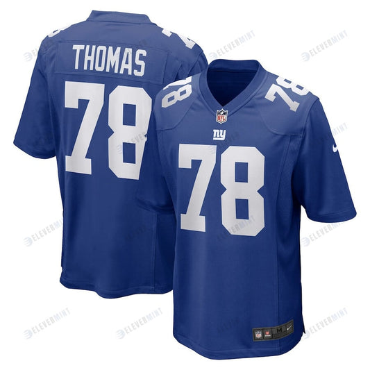 Andrew Thomas 78 New York Giants Men Game Jersey - Royal