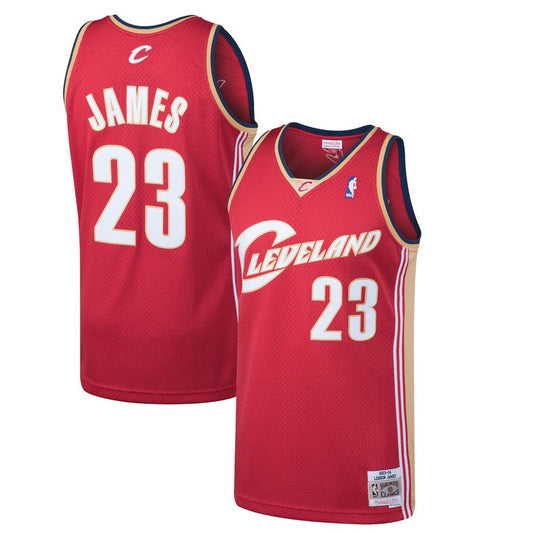 Youth Cleveland Cavaliers LeBron James Mitchell & Ness Wine 2003-04 Hardwood Classics Swingman Jersey