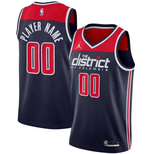 Washington Wizards Jordan Brand Swingman Custom Jersey - Statement Edition - Navy